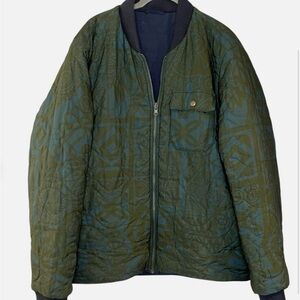 Outerknown Teal tribal jacket